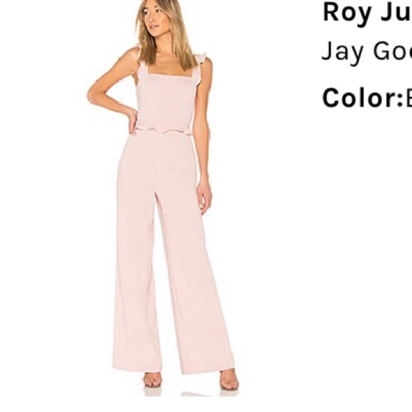 JAYGODFREY Pants - NWT Jay Godfrey blush Ray Jumpsuit SIZE 4 wedding formal